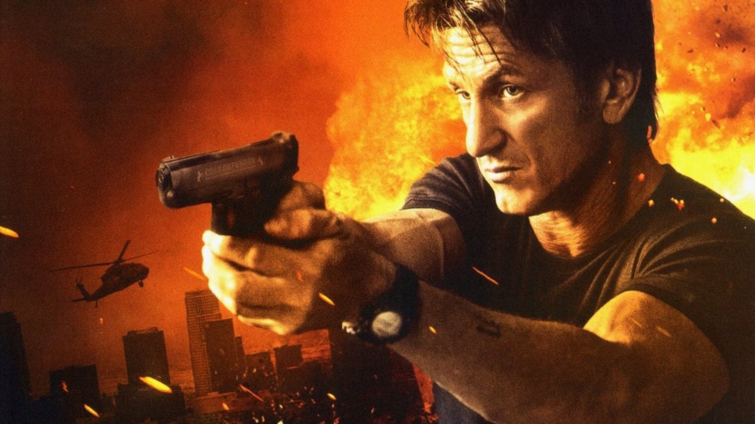 Póster oficial de la película En la Mira - The gunman en alta calidad HD 4K