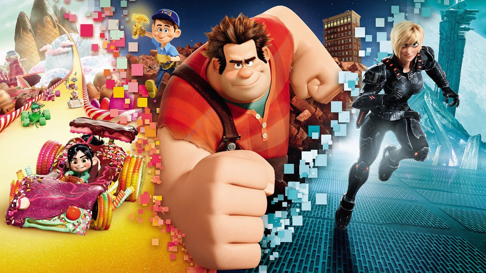 Póster oficial de la película Ralph, el demoledor en alta calidad HD 4K
