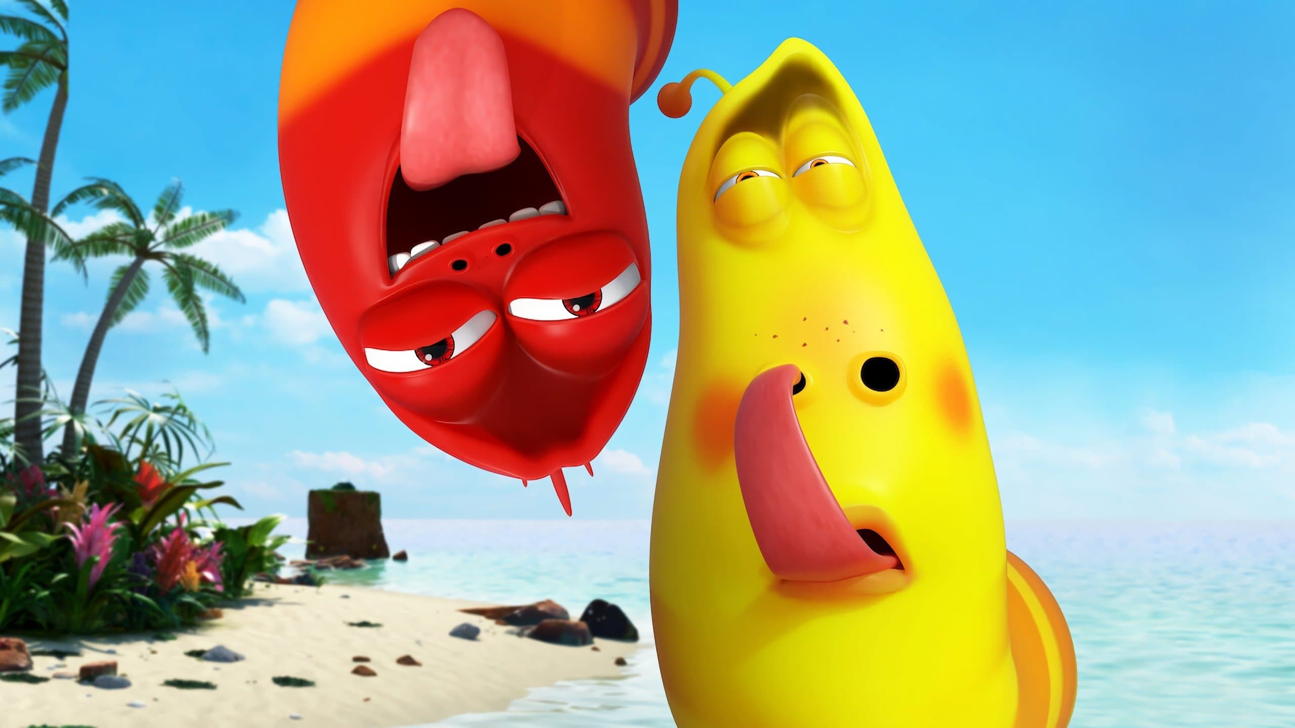 Póster oficial de la película Isla Larva en alta calidad HD 4K