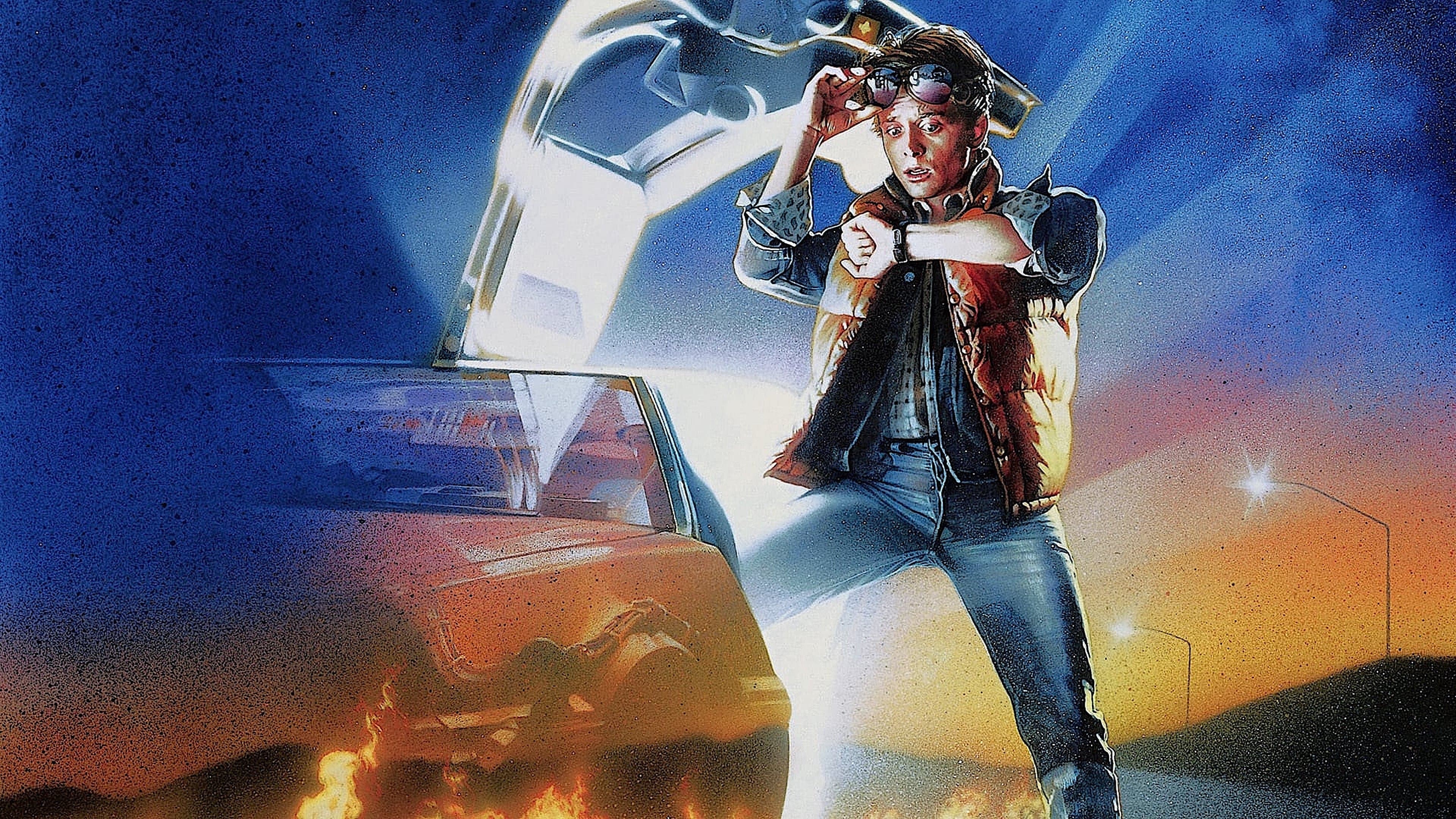 Póster oficial de la película Volver al futuro en alta calidad HD 4K