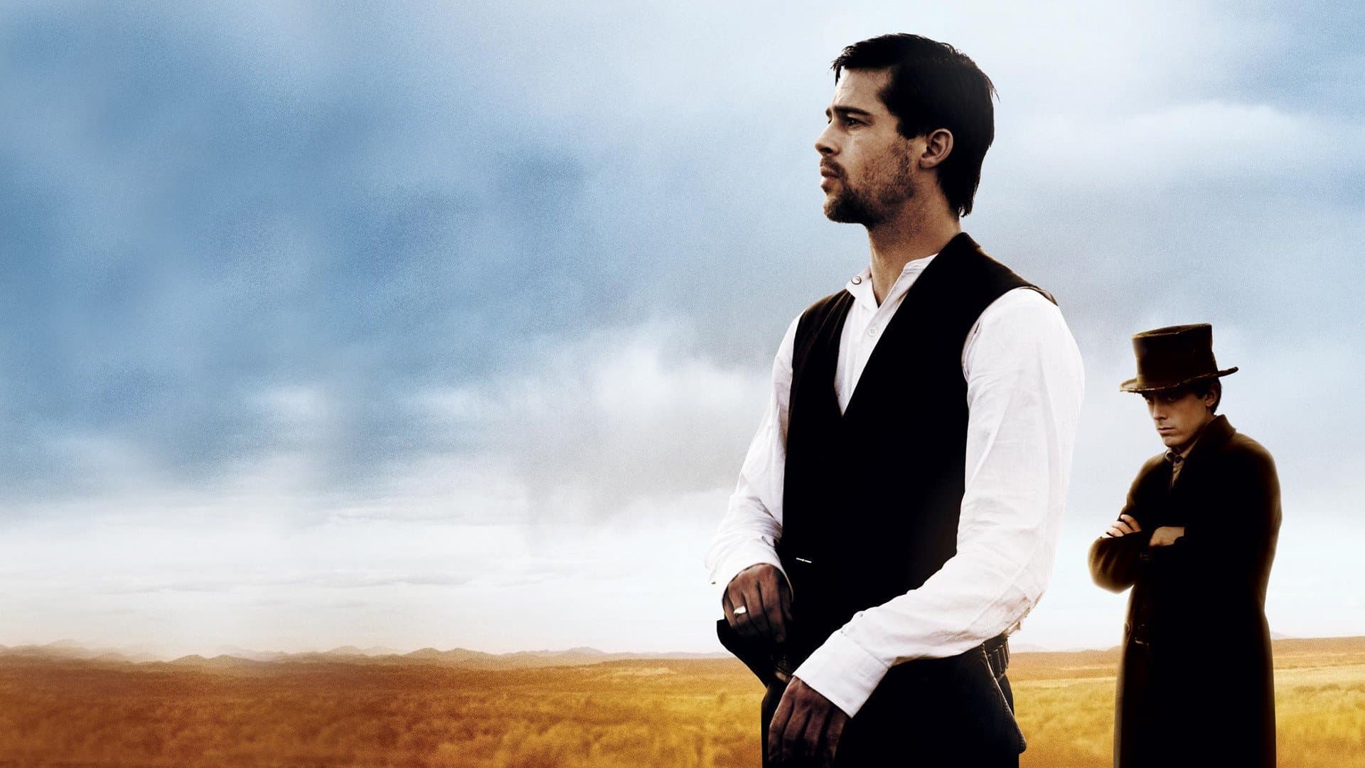 Póster oficial de la película El asesinato de Jesse James por el cobarde Robert Ford en alta calidad HD 4K
