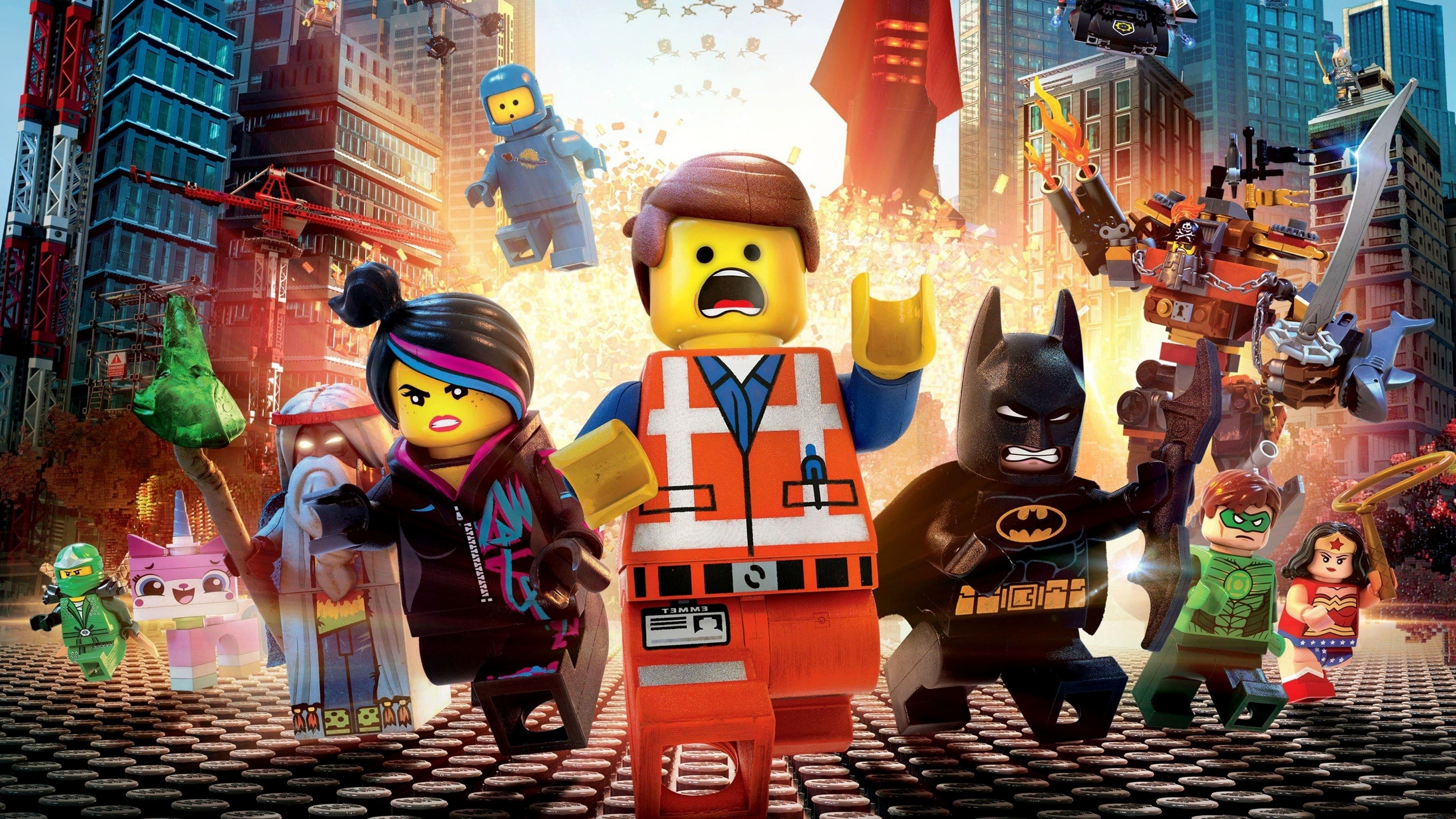 Póster oficial de la película La gran aventura Lego en alta calidad HD 4K