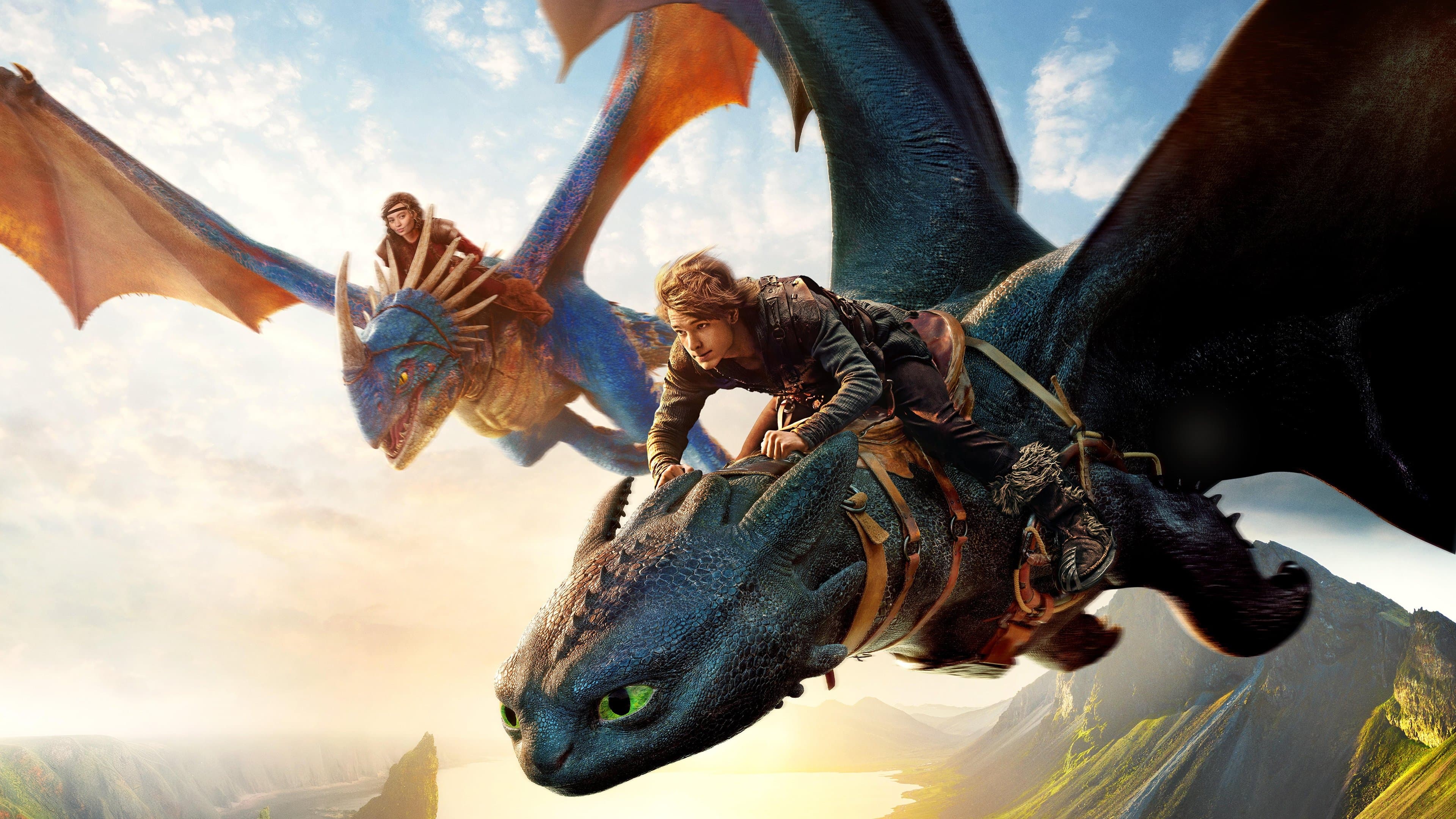 Póster oficial de la película Cómo entrenar a tu dragón en alta calidad HD 4K