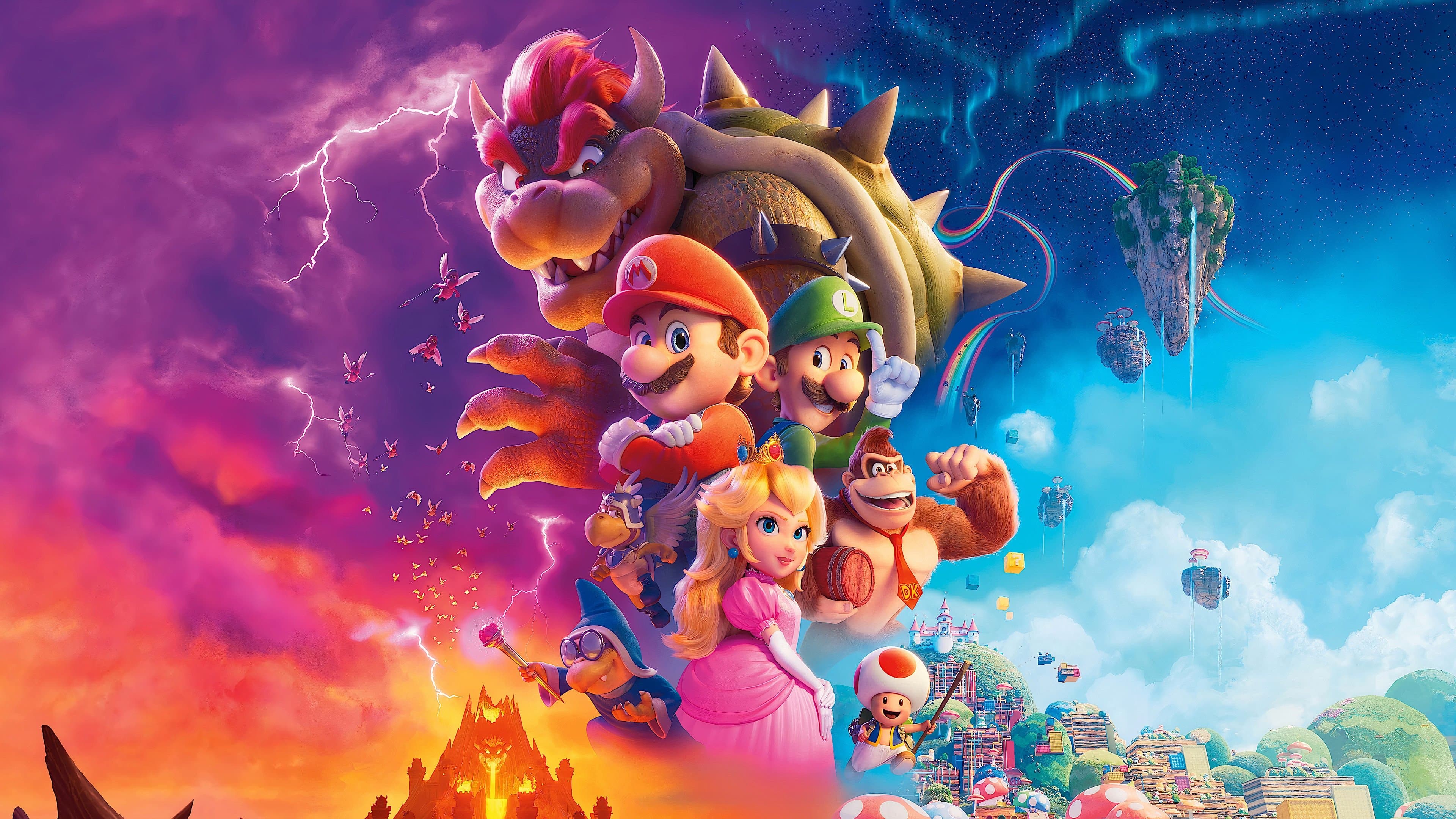 Póster oficial de la película Super Mario Bros. La película en alta calidad HD 4K
