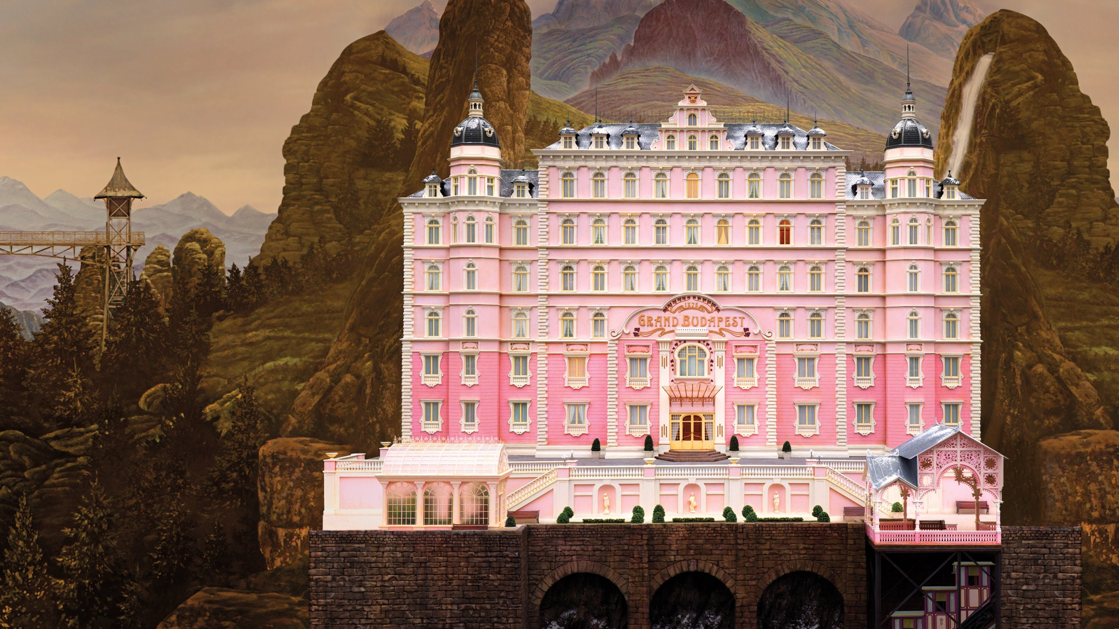 Póster oficial de la película El Gran Hotel Budapest en alta calidad HD 4K