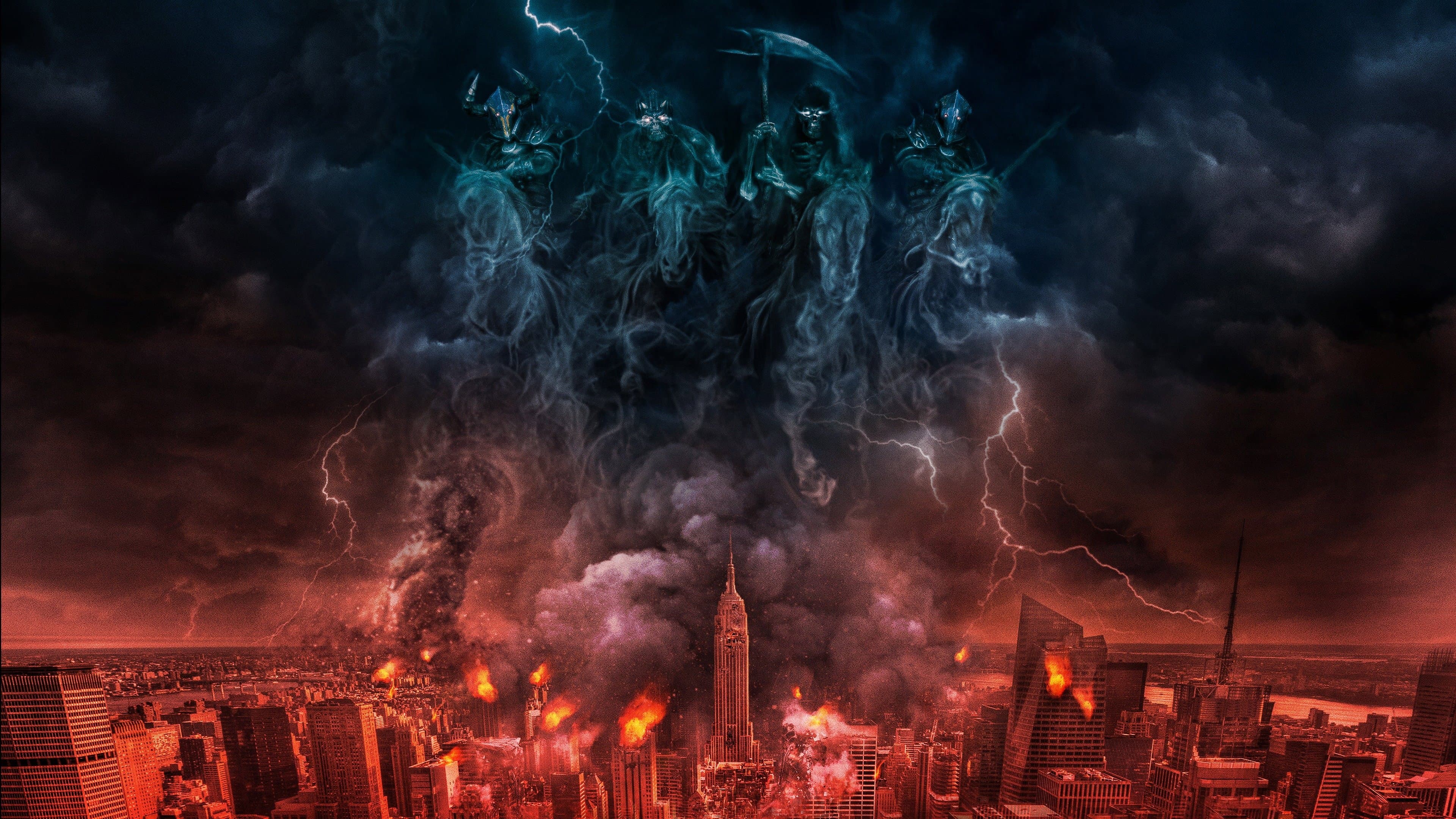 Póster oficial de la película Los Cuatro Jinetes del Apocalipsis en alta calidad HD 4K