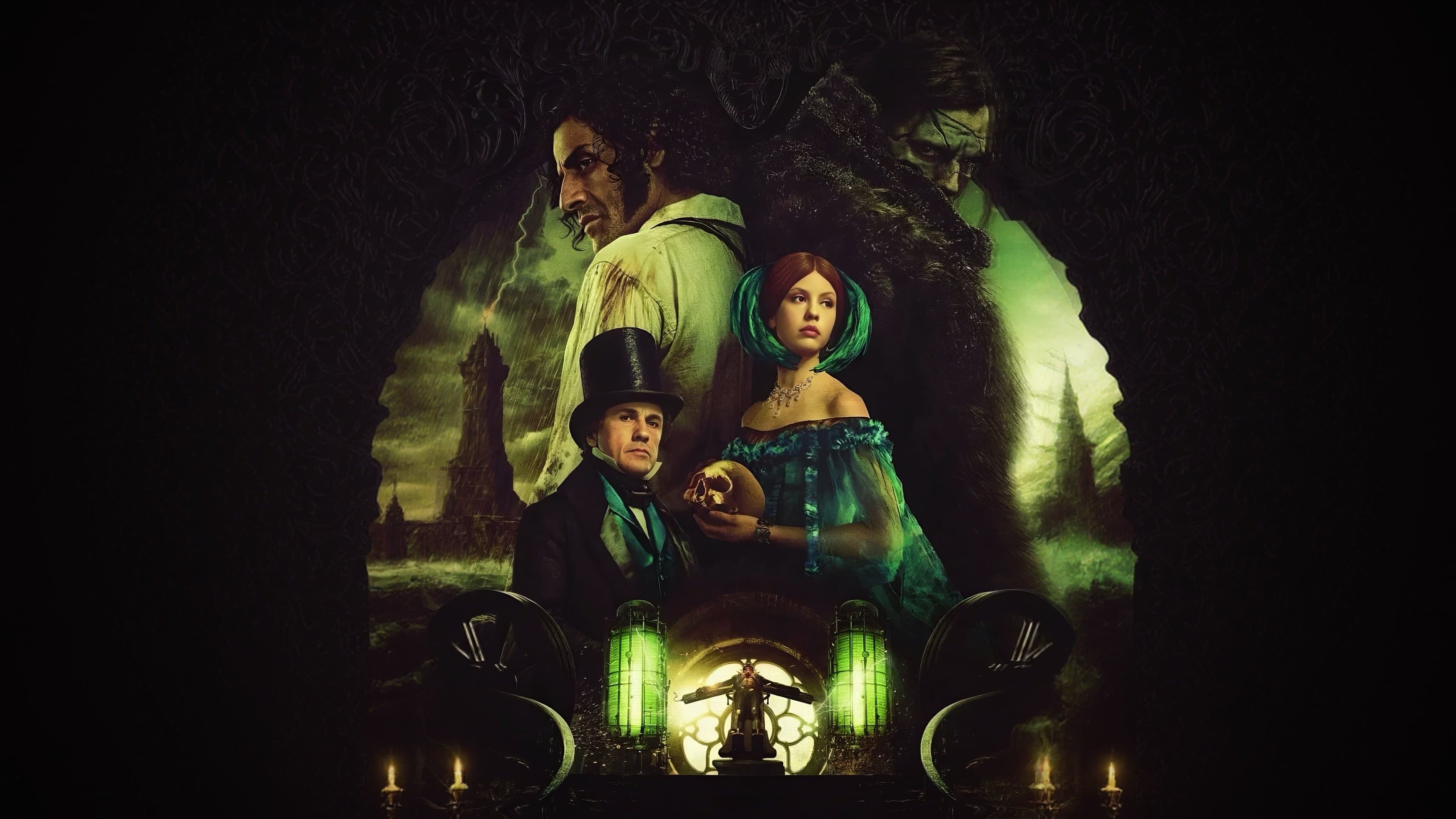 Póster oficial de la película Frankenstein en alta calidad HD 4K