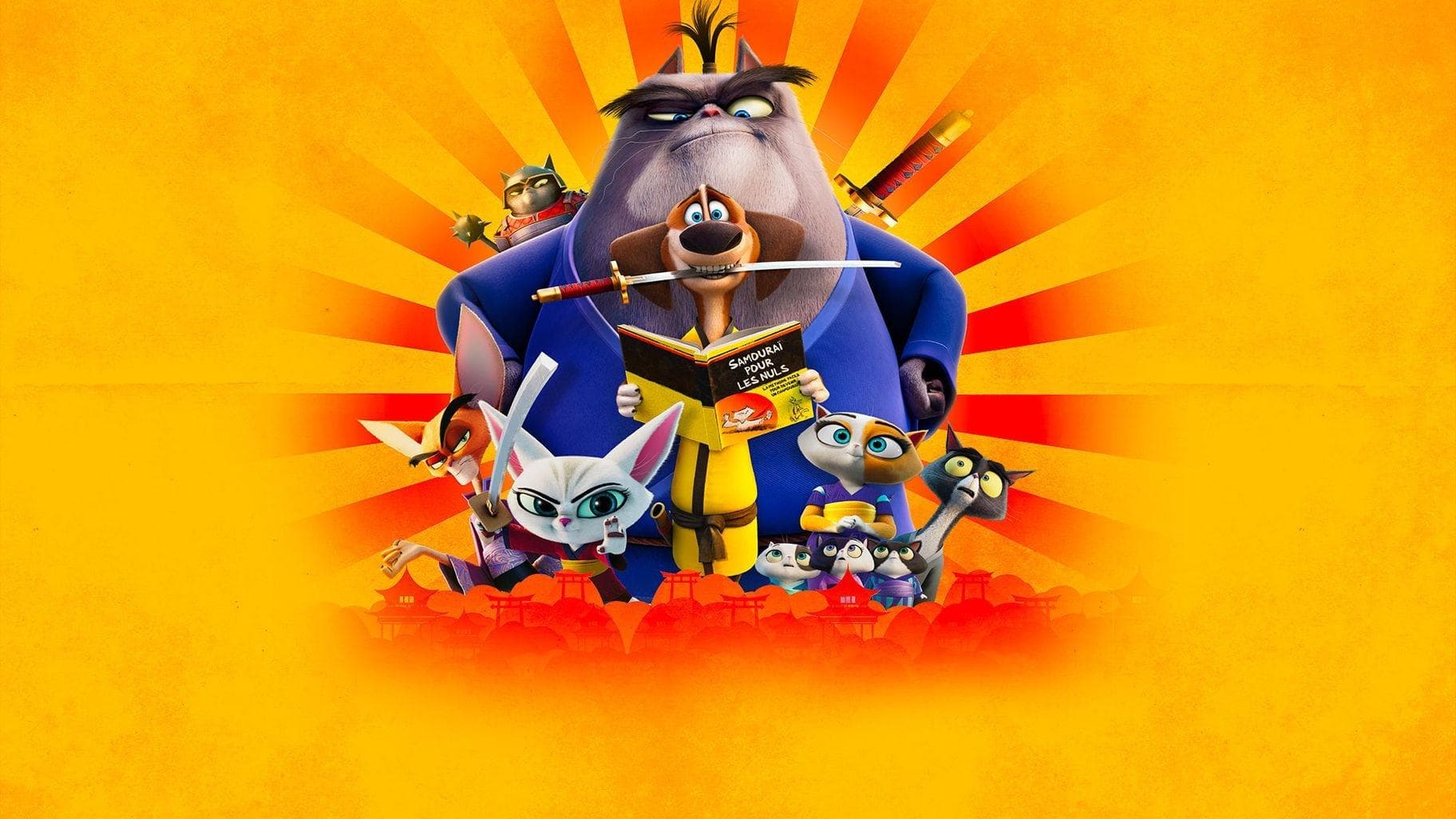 Póster oficial de la película El perro samurái: La leyenda de Kakamucho en alta calidad HD 4K