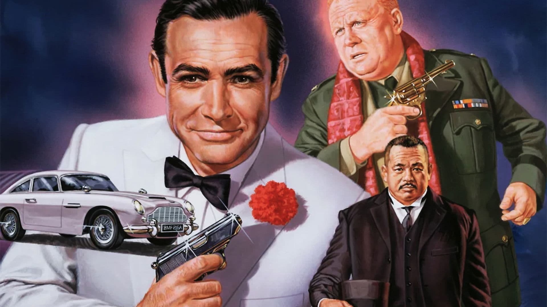 Póster oficial de la película 007 Contra Goldfinger en alta calidad HD 4K