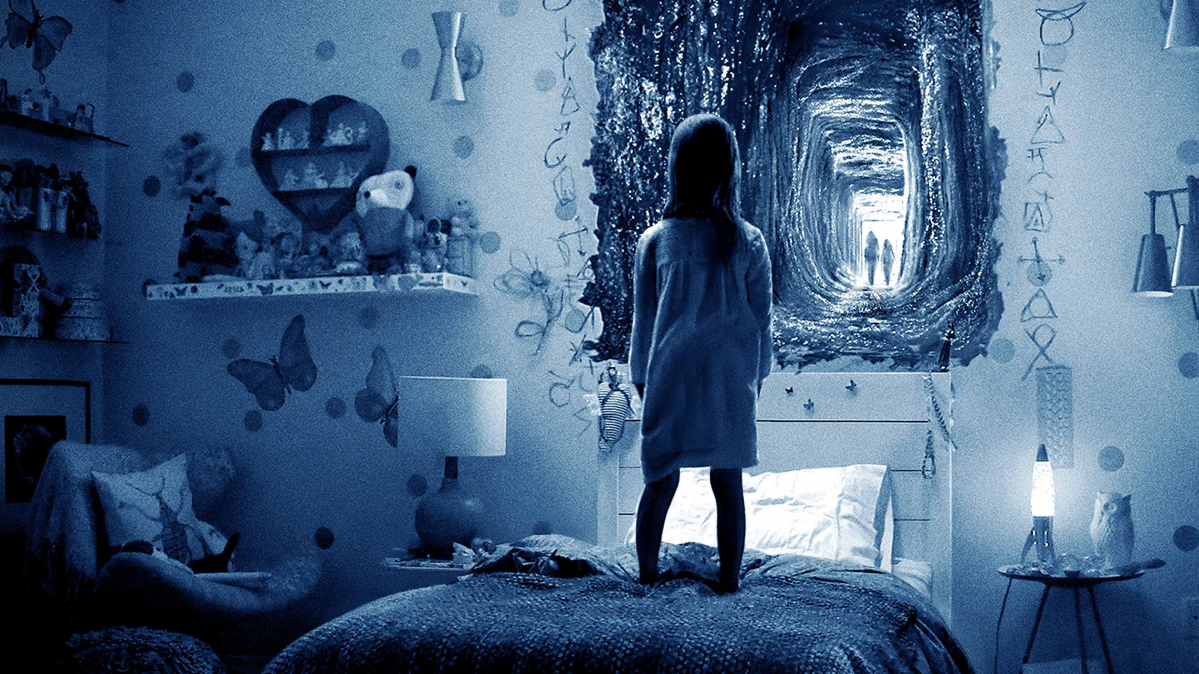 Póster oficial de la película Actividad Paranormal: La Dimensión Fantasma en alta calidad HD 4K