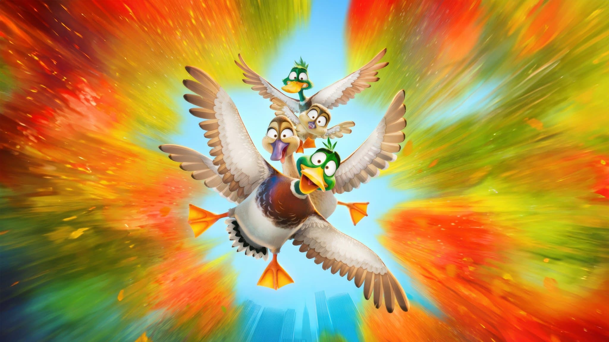 Póster oficial de la película ¡Patos! en alta calidad HD 4K