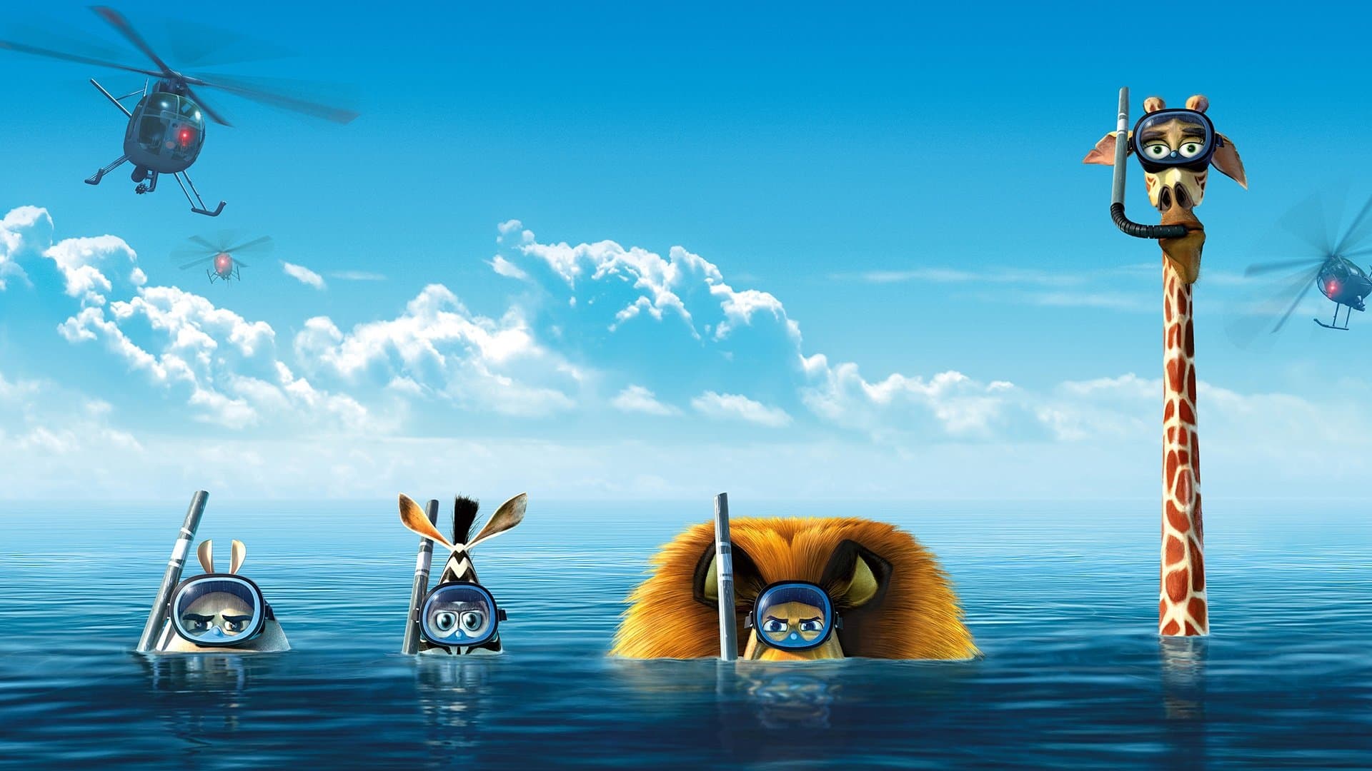 Póster oficial de la película Madagascar 3: Los fugitivos en alta calidad HD 4K
