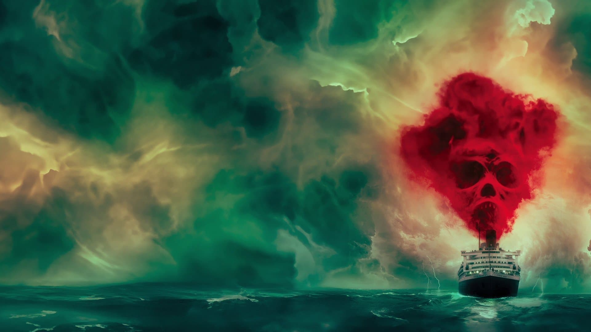 Póster oficial de la película La maldición del Queen Mary en alta calidad HD 4K
