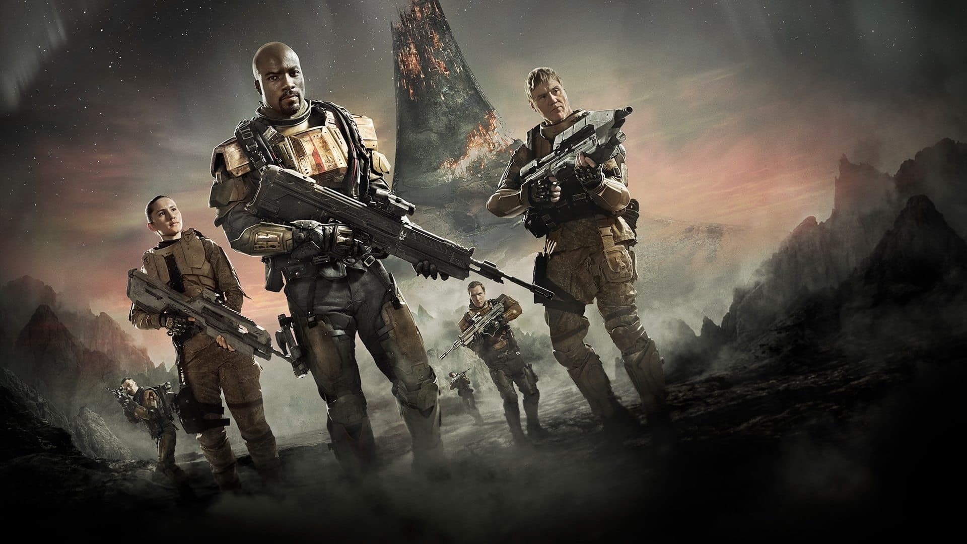 Póster oficial de la película Halo: Nightfall en alta calidad HD 4K