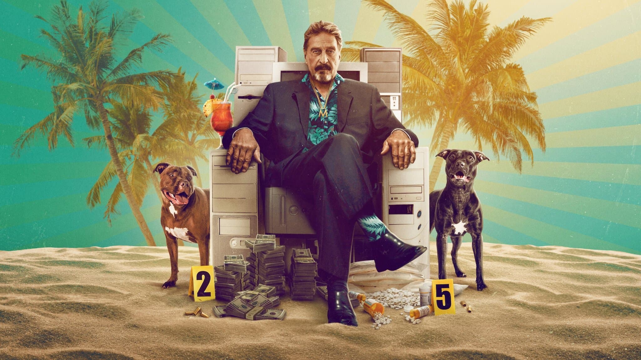 Póster oficial de la película Vivir sin freno: El turbulento mundo de John McAfee en alta calidad HD 4K