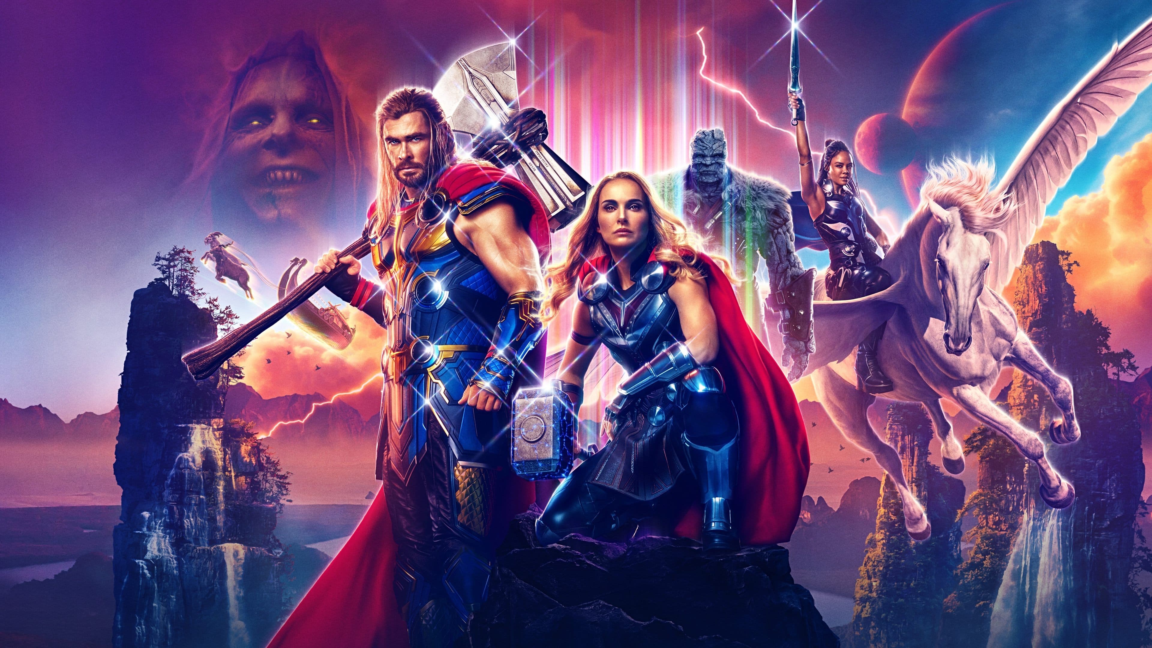Póster oficial de la película Thor: Amor y trueno en alta calidad HD 4K