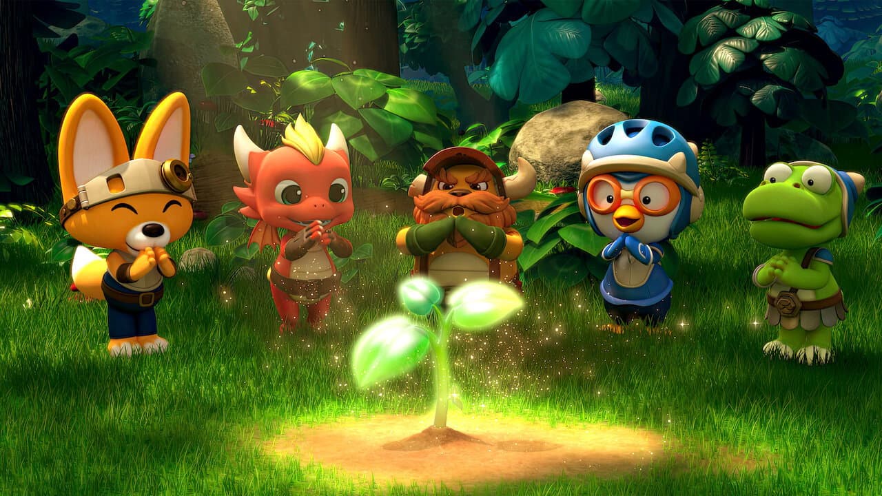 Póster oficial de la película Pororo Aventuras En El Castillo Del Drágon en alta calidad HD 4K