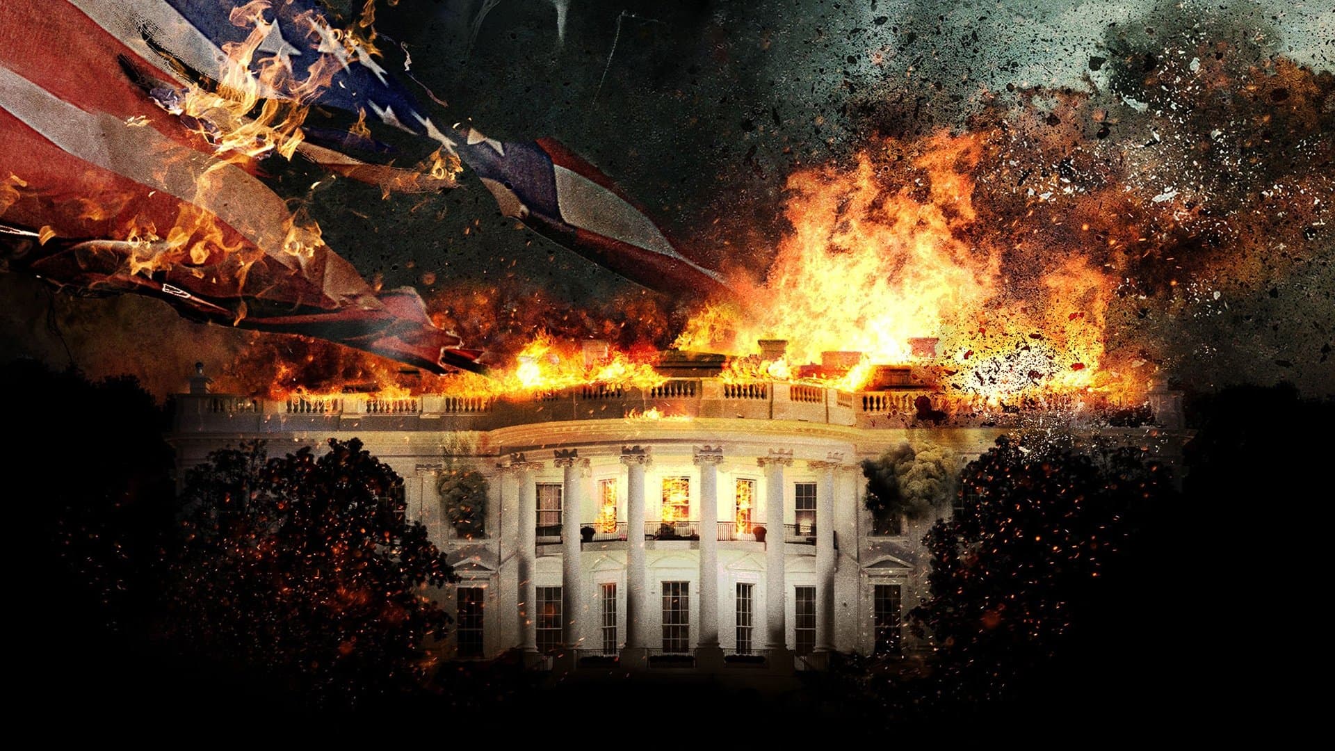 Póster oficial de la película Olimpo bajo fuego en alta calidad HD 4K