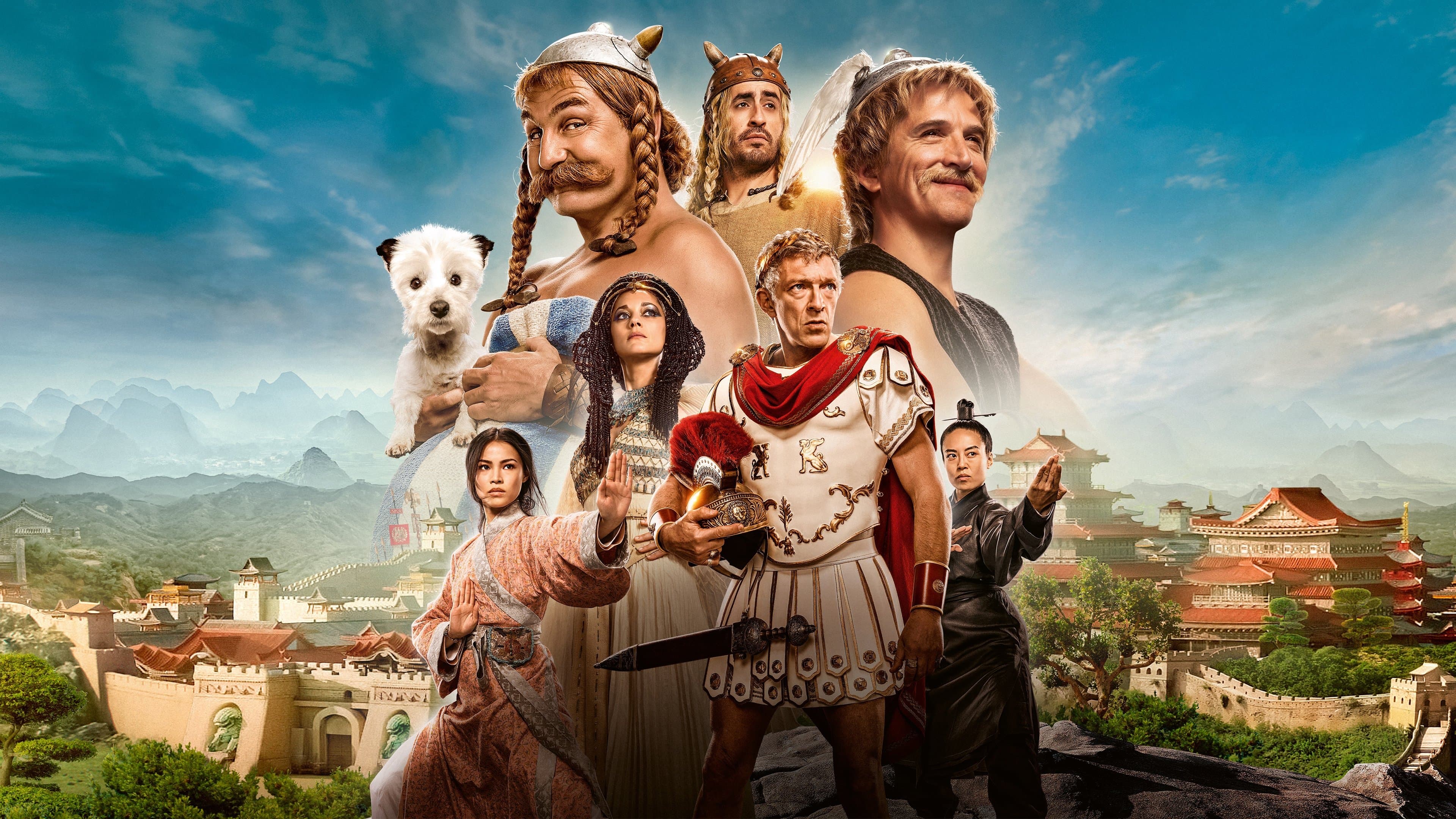 Póster oficial de la película Astérix y Obélix y el reino medio en alta calidad HD 4K