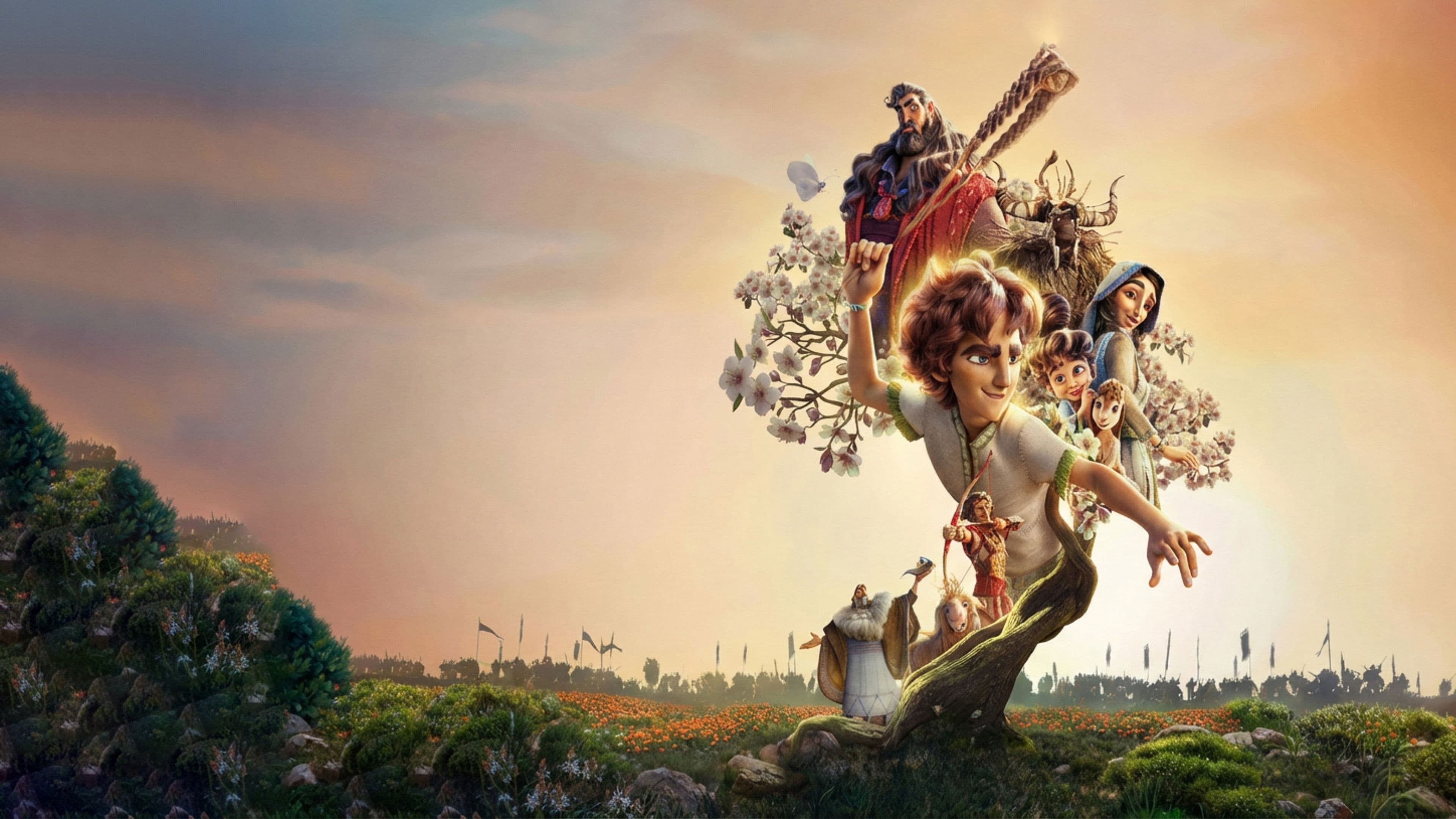 Póster oficial de la película La Biblia: David en alta calidad HD 4K