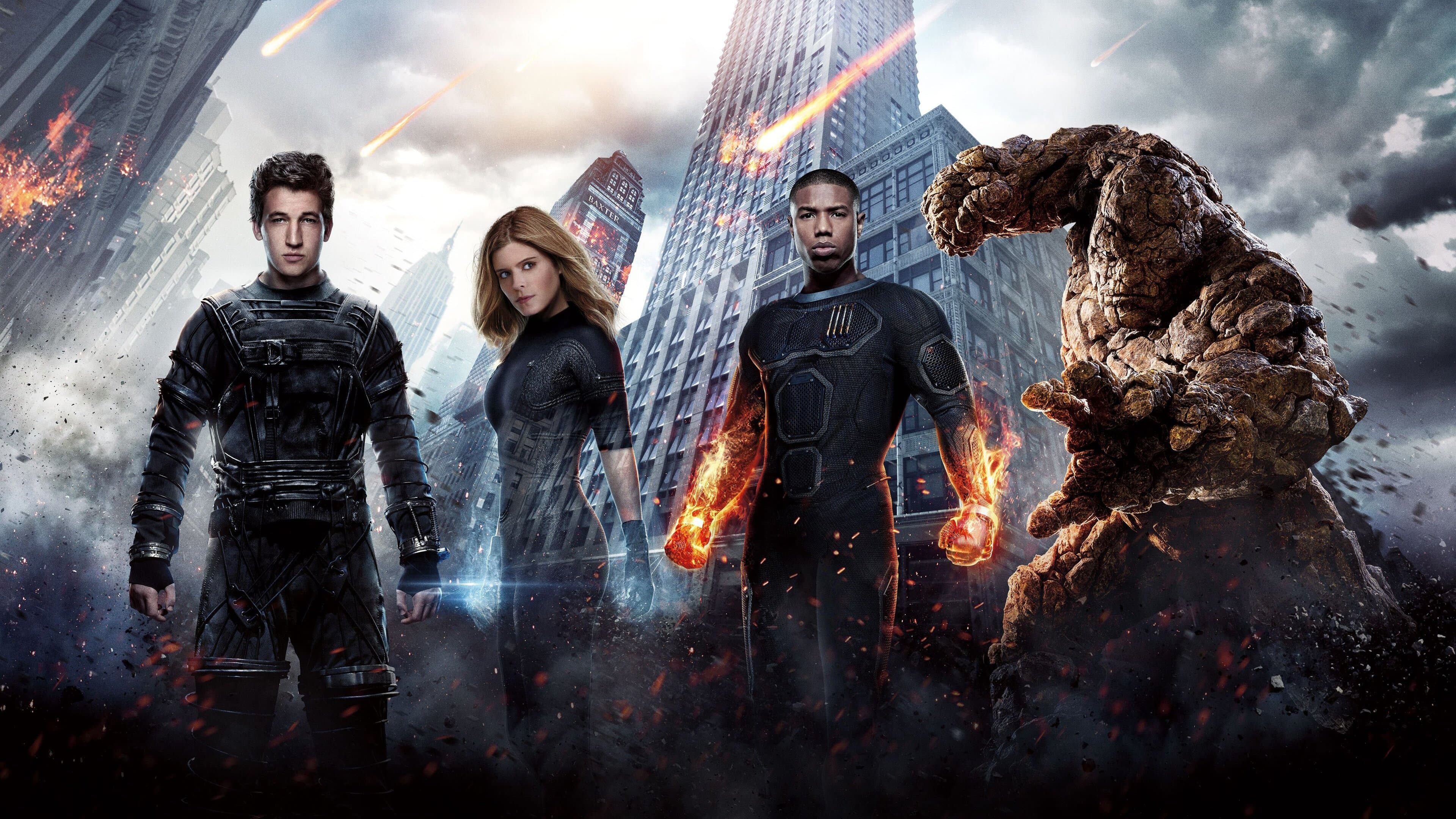 Póster oficial de la película Los 4 fantásticos en alta calidad HD 4K
