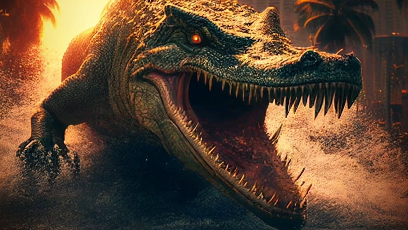 Póster oficial de la película El ataque del cocadrilo en alta calidad HD 4K