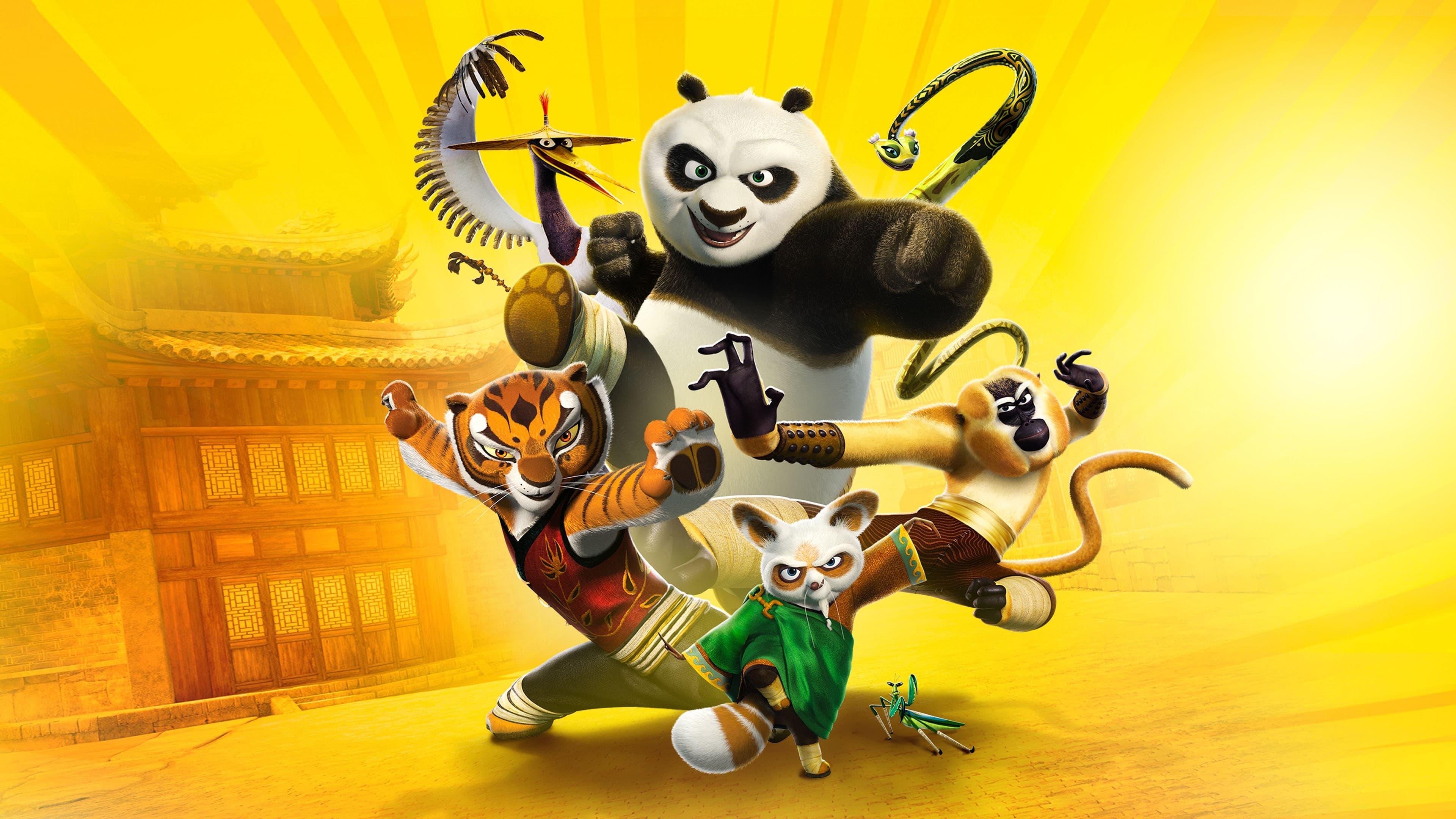Póster oficial de la película Kung Fu Panda en alta calidad HD 4K