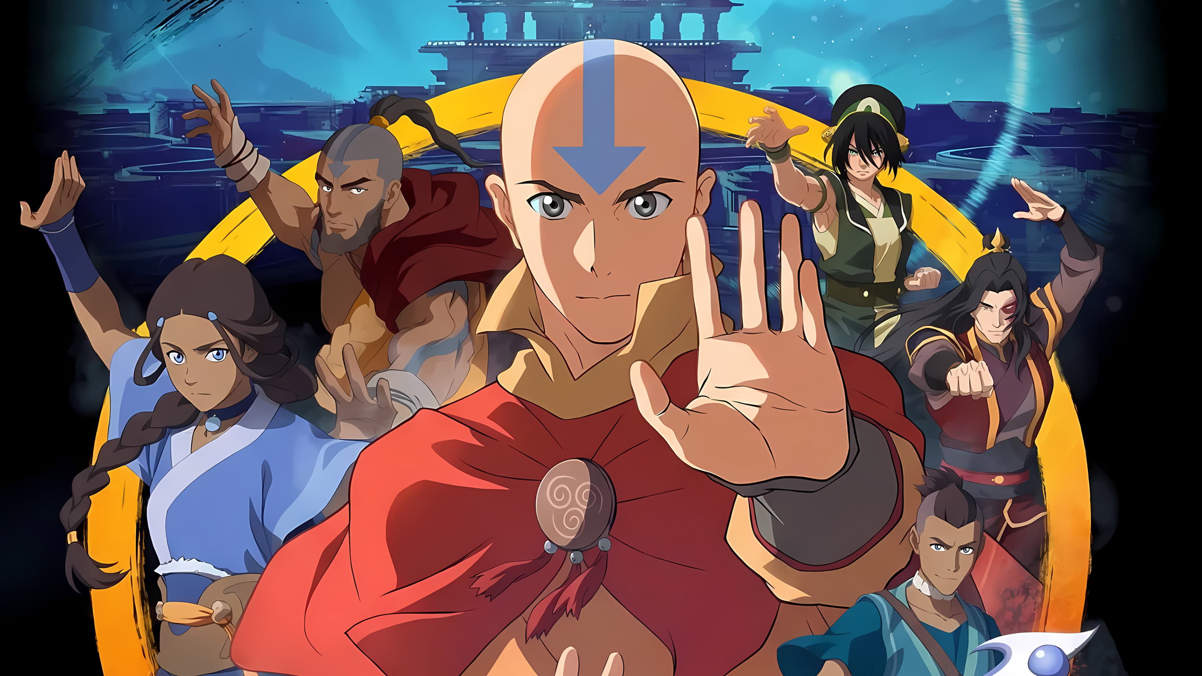 Póster oficial de la película Avatar: Aang, The Last Airbender en alta calidad HD 4K