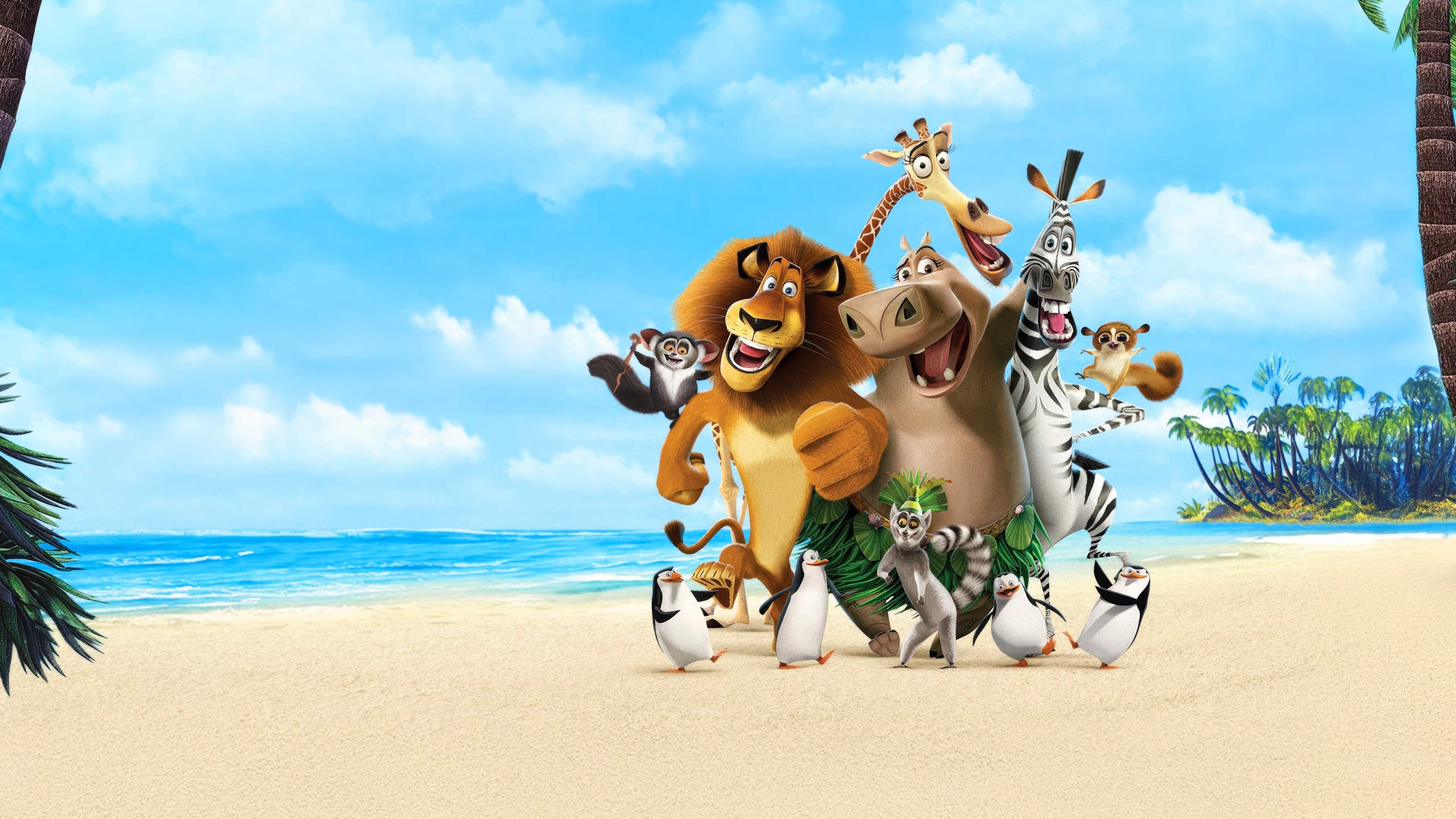 Póster oficial de la película Madagascar en alta calidad HD 4K