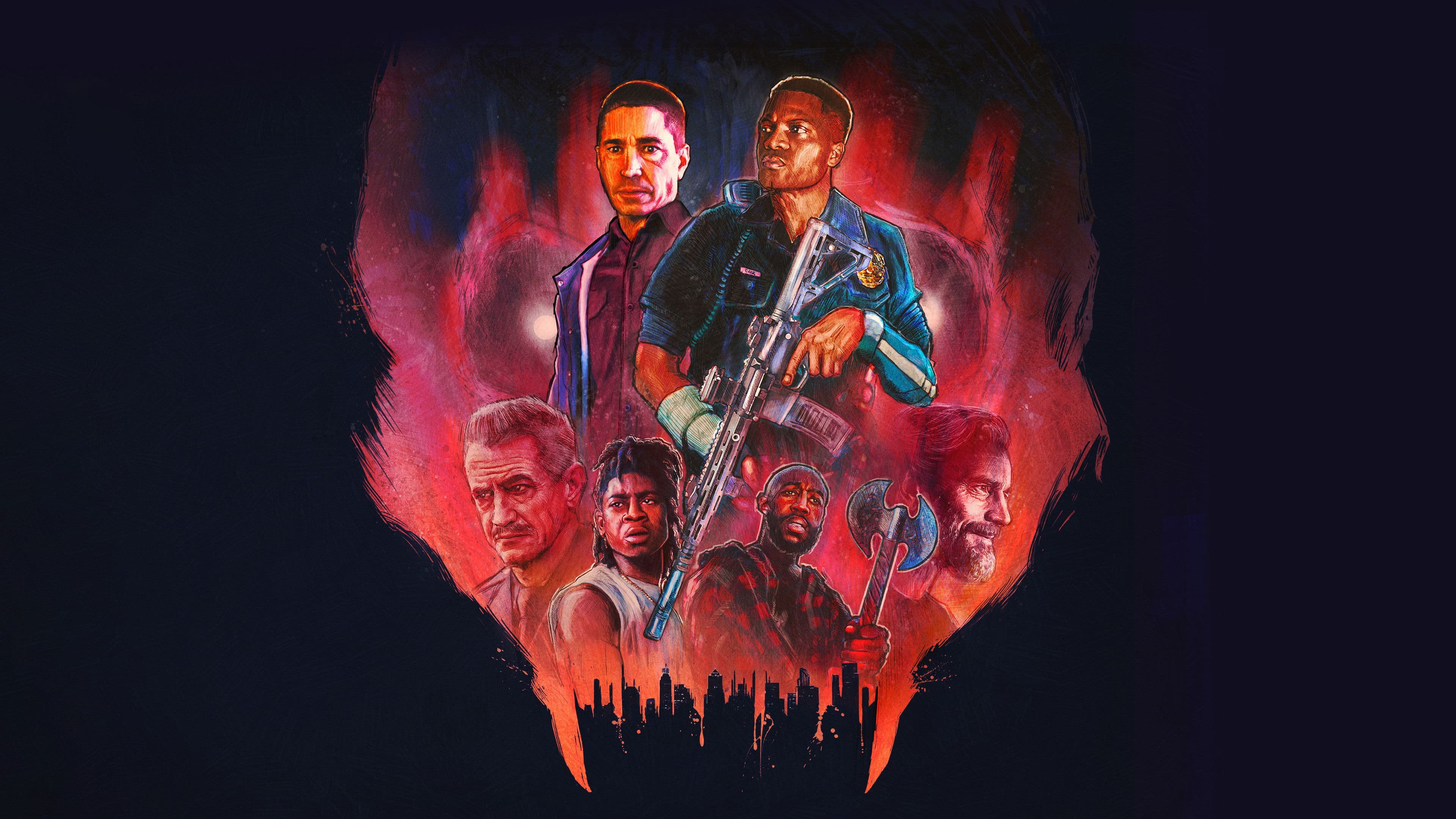 Póster oficial de la película Patrulla Nocturna en alta calidad HD 4K