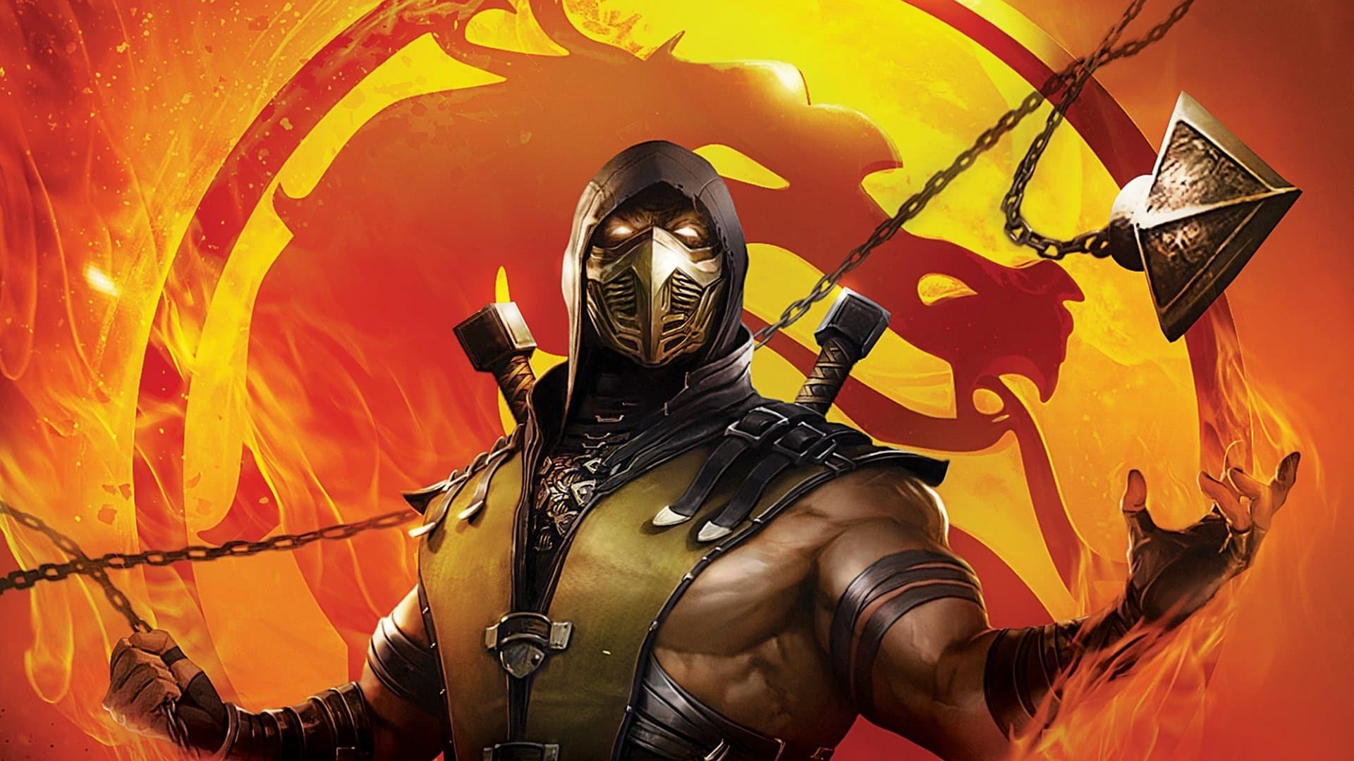 Póster oficial de la película Mortal Kombat Leyendas: La venganza de Scorpion en alta calidad HD 4K