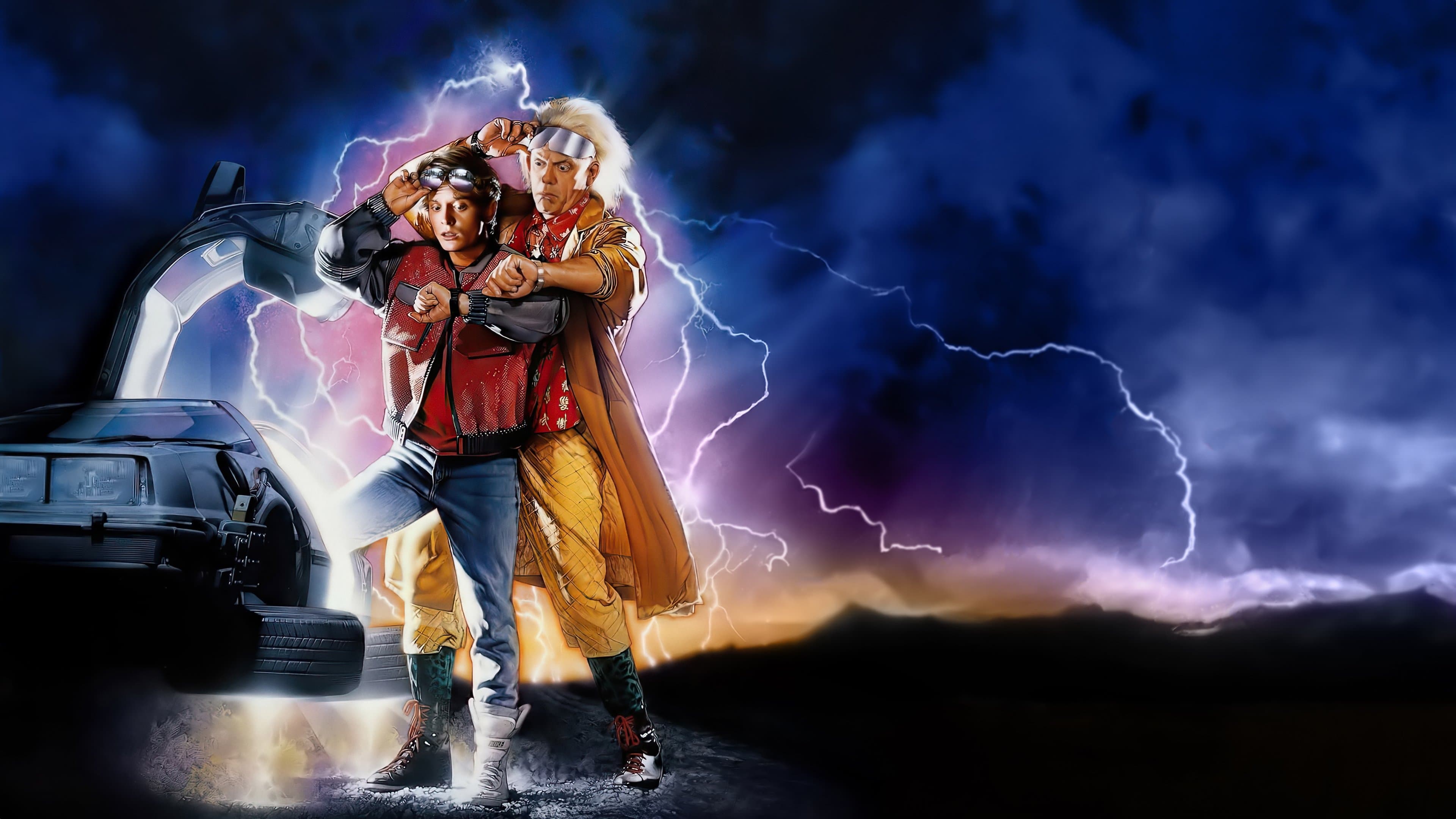 Póster oficial de la película Volver al futuro II en alta calidad HD 4K