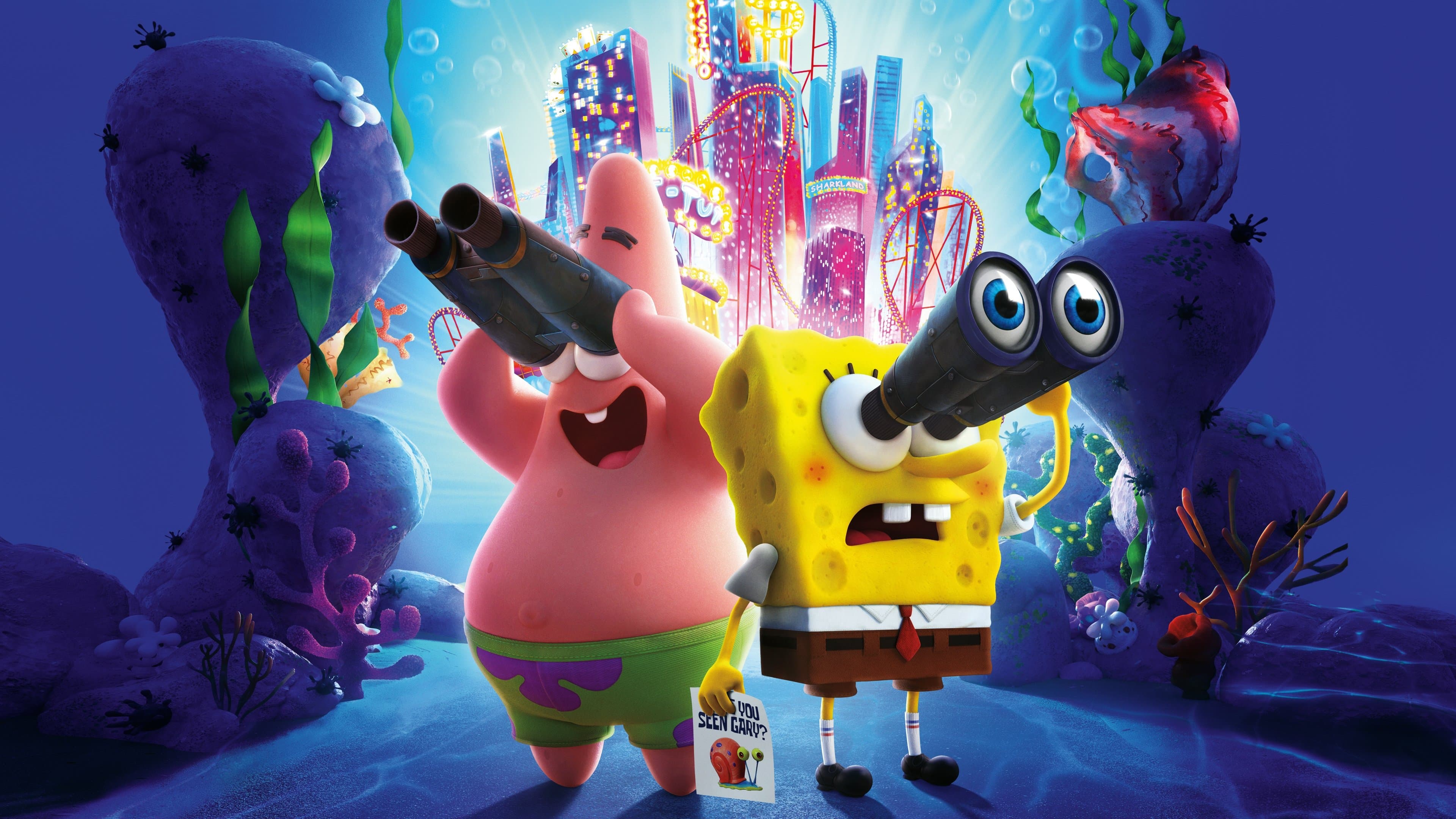 Póster oficial de la película Bob Esponja: Un héroe al rescate en alta calidad HD 4K