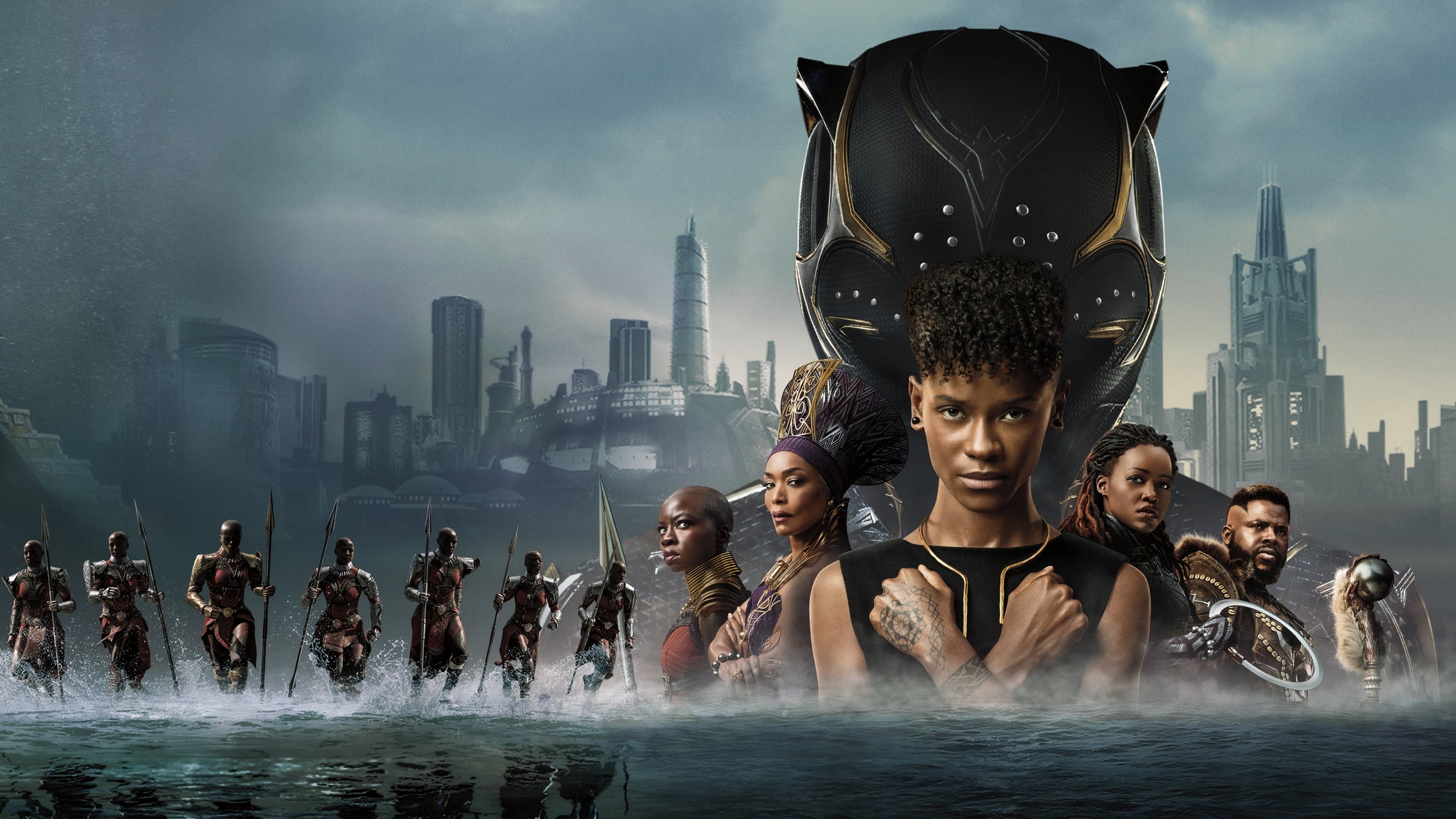 Póster oficial de la película Pantera Negra: Wakanda por siempre en alta calidad HD 4K