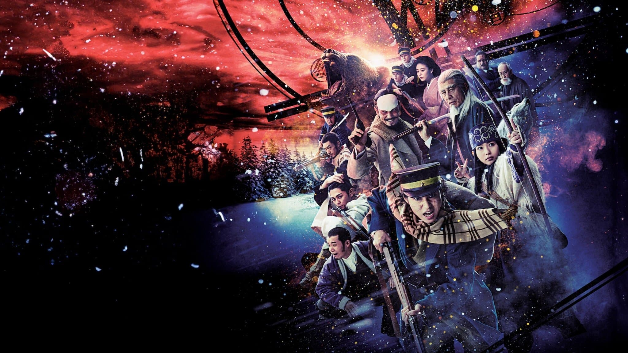 Póster oficial de la película Golden Kamuy en alta calidad HD 4K