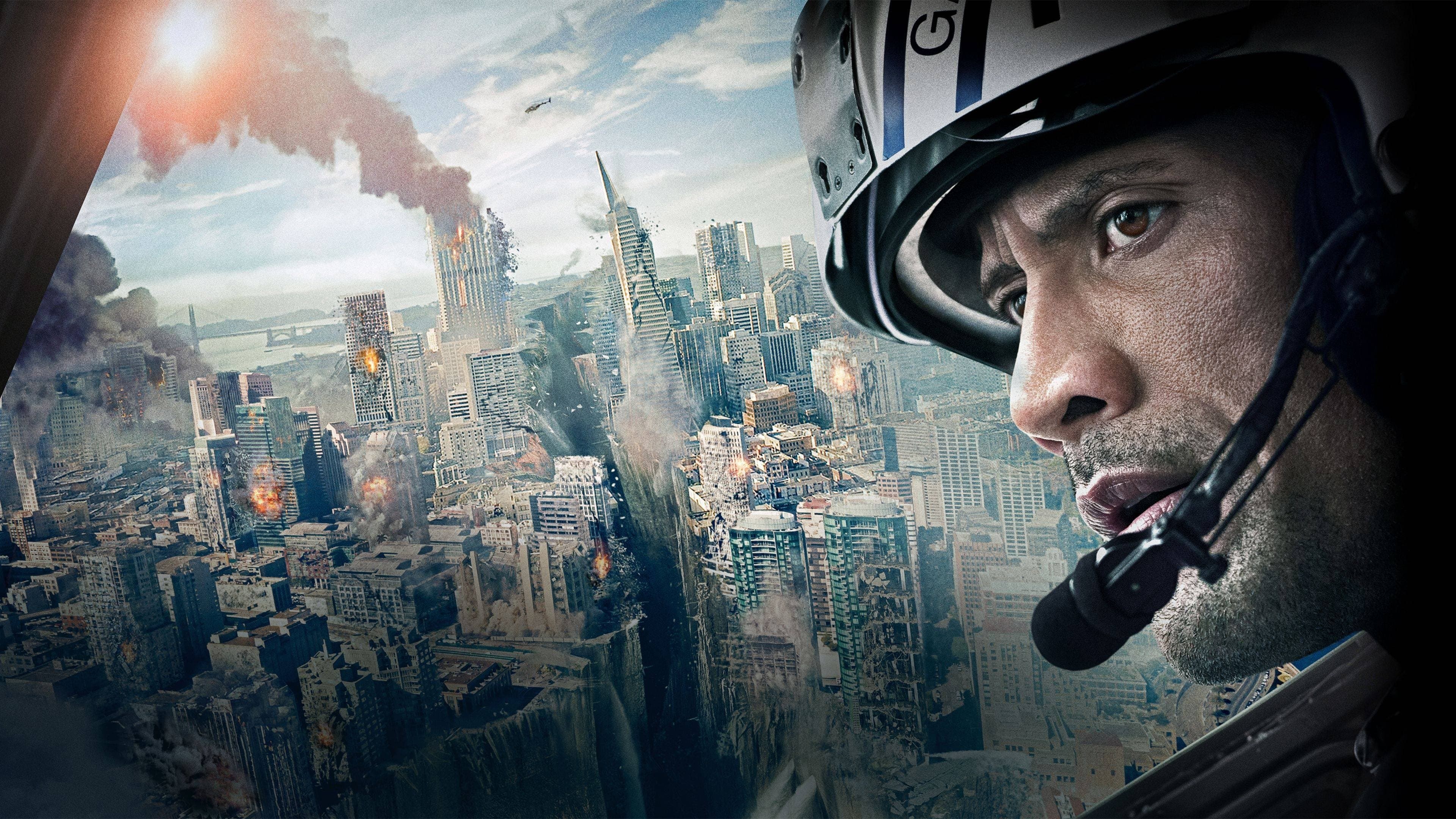 Póster oficial de la película Terremoto: La Falla de San Andrés en alta calidad HD 4K