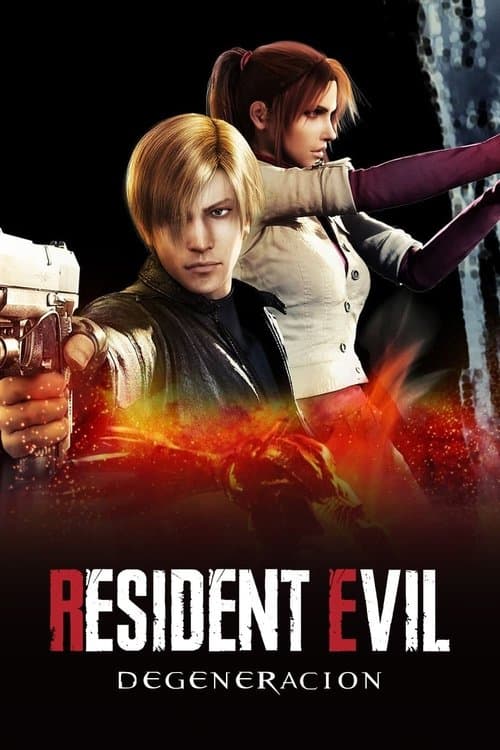 Póster oficial de la película Resident Evil: Degeneración en alta calidad HD 4K