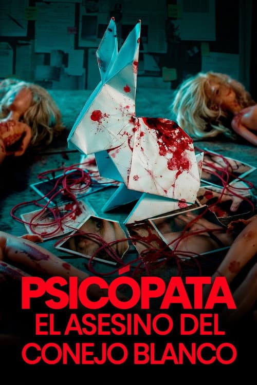 Póster oficial de la película Psicópata: El asesino del conejo blanco en alta calidad HD 4K