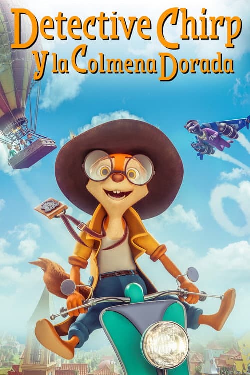 Póster oficial de la película Detective Chirp y la colmena dorada en alta calidad HD 4K