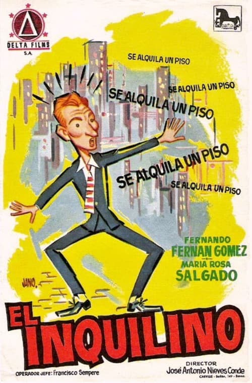 Póster oficial de la película El inquilino en alta calidad HD 4K