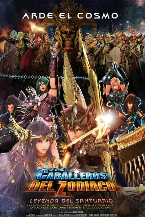Póster oficial de la película Los Caballeros del Zodiaco: La Leyenda del Santuario en alta calidad HD 4K