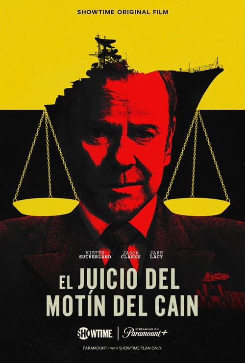 Póster oficial de la película El juicio del motín del Caine en alta calidad HD 4K