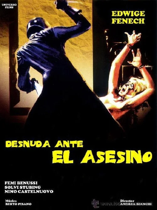 Póster oficial de la película Desnuda Ante el Asesino estrenada en 1975