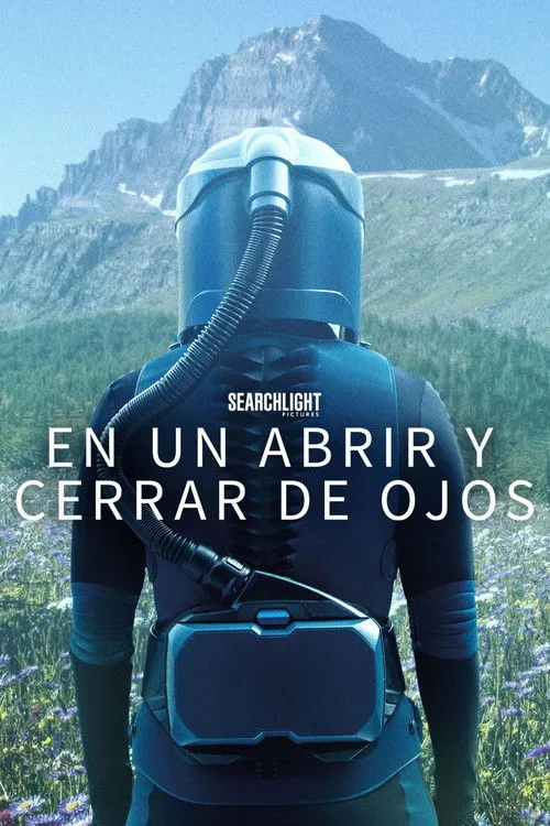 Póster oficial de la película En un abrir y cerrar de ojos estrenada en 2026