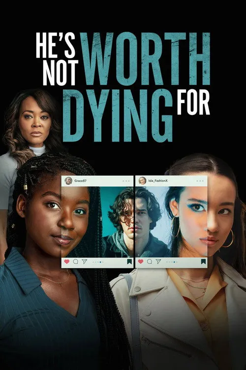 Póster oficial de la película He's Not Worth Dying For estrenada en 2022