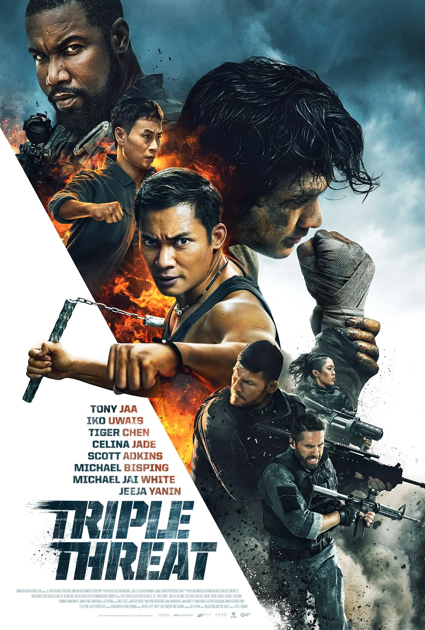 Póster de la película La triple amenaza (2022)