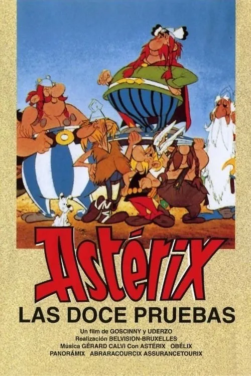Póster de la película Las doce pruebas de Astérix (1976)