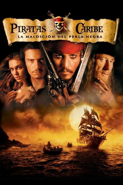 Póster de la película Piratas del Caribe: La maldición de la Perla Negra (2003)